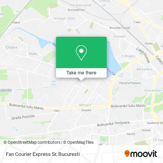 Fan Courier Express Sr map