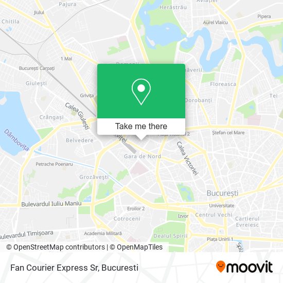 Fan Courier Express Sr map