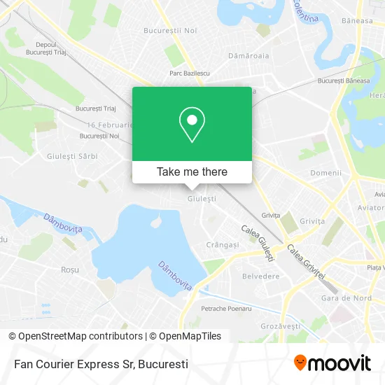 Fan Courier Express Sr map