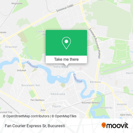 Fan Courier Express Sr map