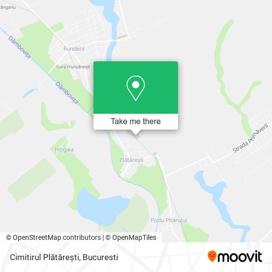Cimitirul Plătărești map