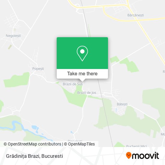 Grădinița Brazi map