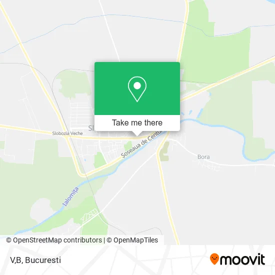 V,B map