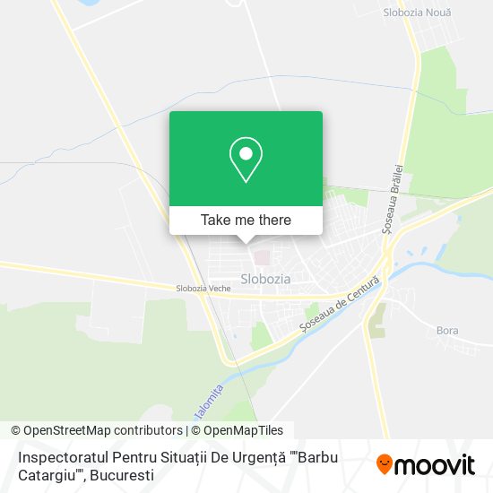 Inspectoratul Pentru Situații De Urgență ""Barbu Catargiu"" map