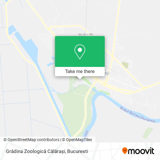 Grădina Zoologică Călărași map