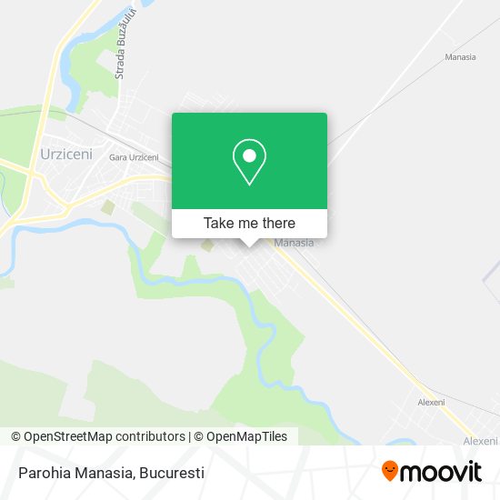 Parohia Manasia map