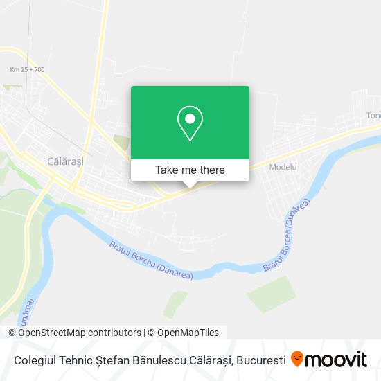 Colegiul Tehnic Ștefan Bănulescu Călărași map