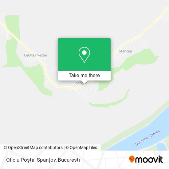 Oficiu Poștal Spanțov map