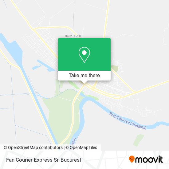 Fan Courier Express Sr map
