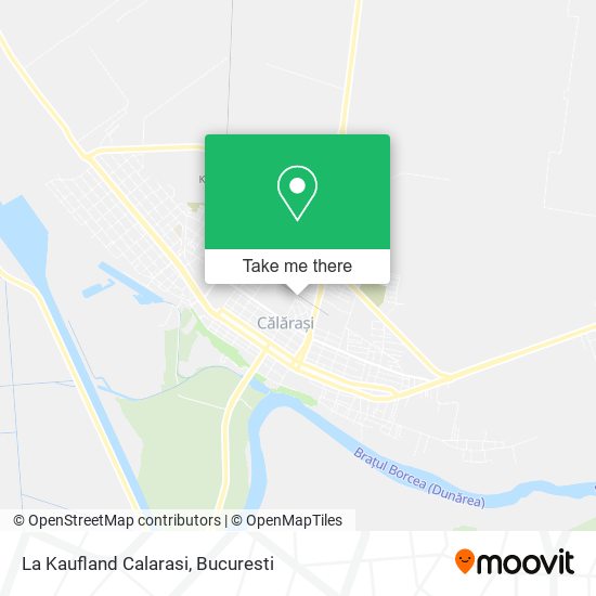 La Kaufland Calarasi map