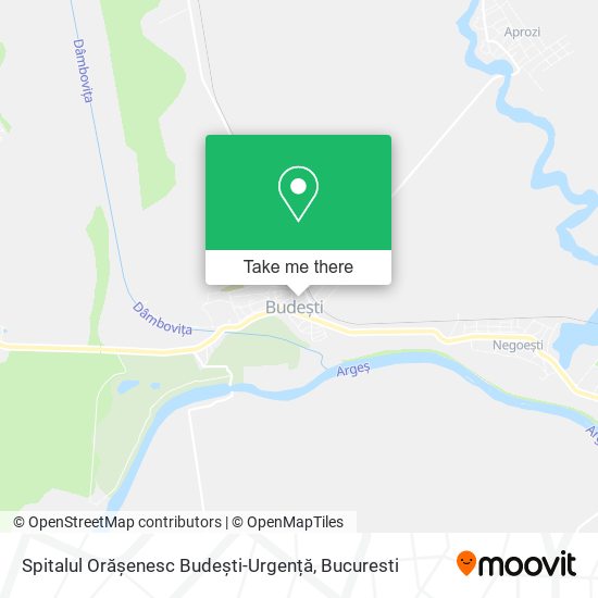Spitalul Orășenesc Budești-Urgență map