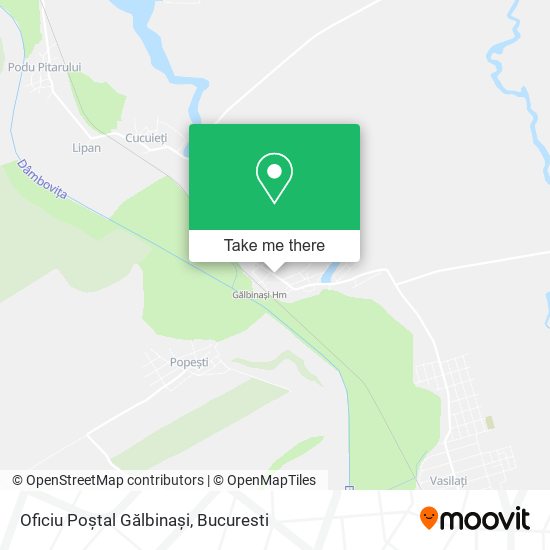 Oficiu Poștal Gălbinași map