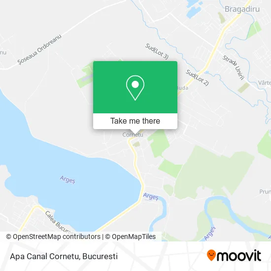 Apa Canal Cornetu map