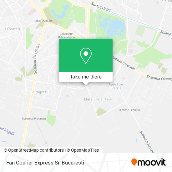 Fan Courier Express Sr map