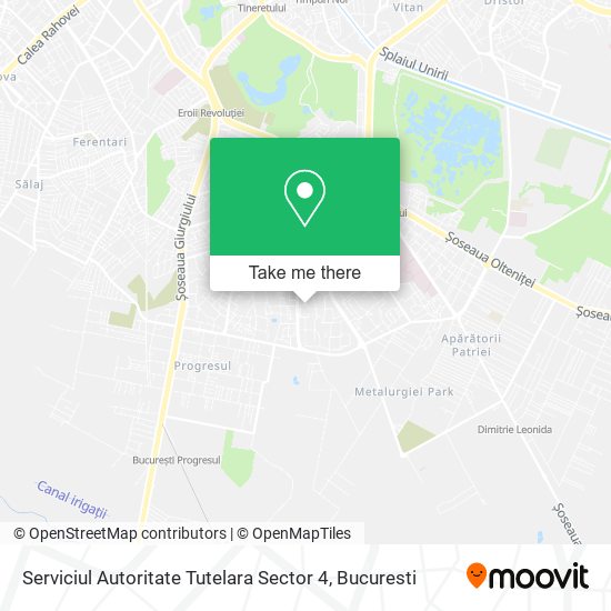 Serviciul Autoritate Tutelara Sector 4 map