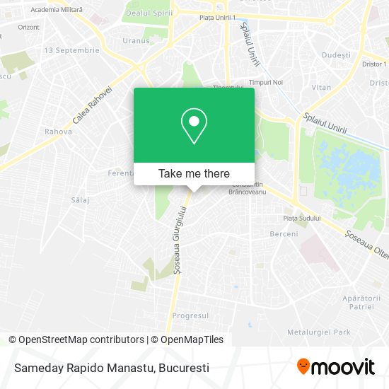 Sameday Rapido Manastu map