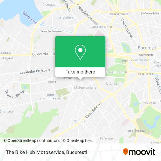 The Bike Hub Motoservice map