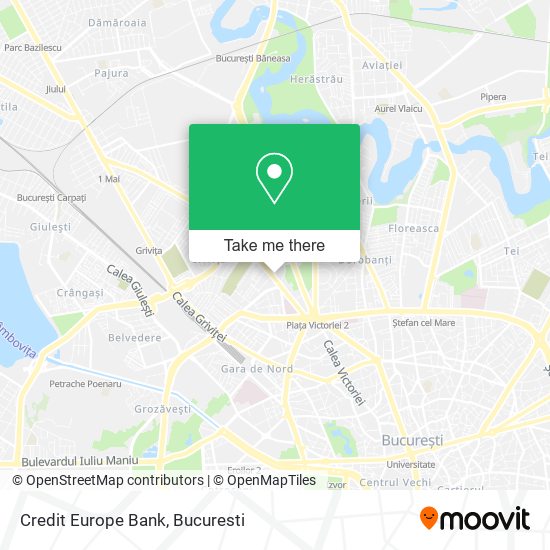 Credit Europe Bank map