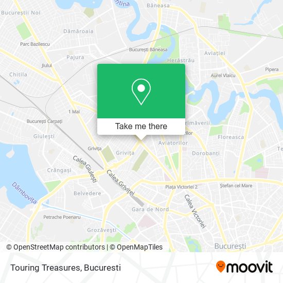 Touring Treasures map