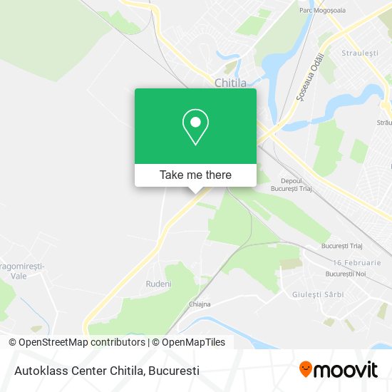 Autoklass Center Chitila map