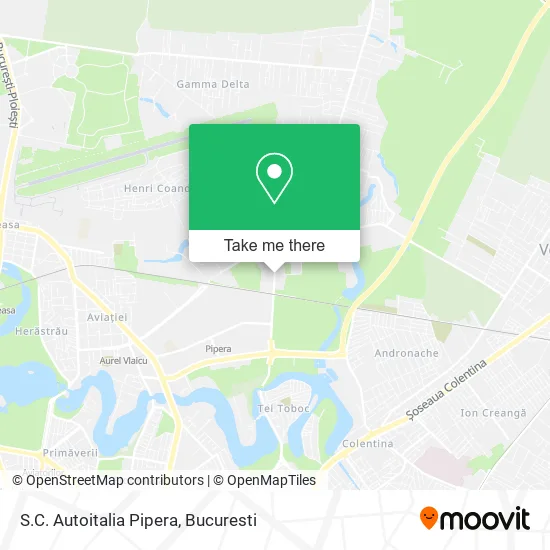 S.C. Autoitalia Pipera map