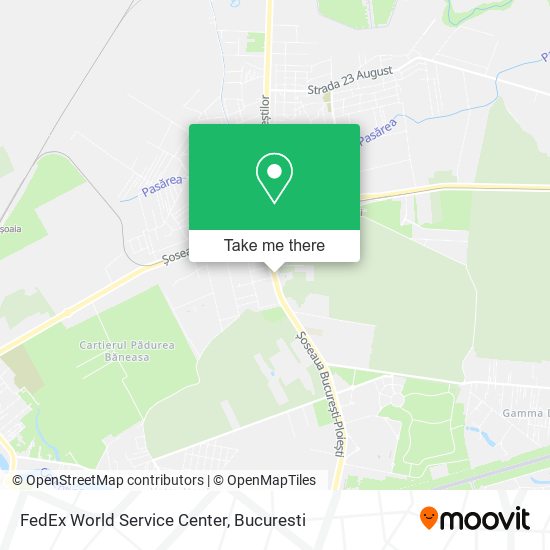 FedEx World Service Center map