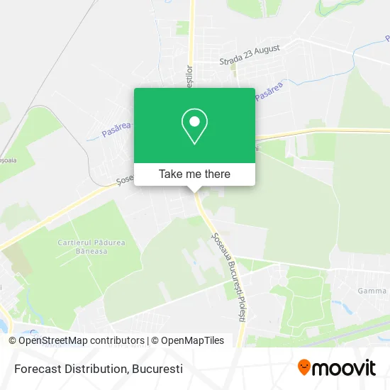 Forecast Distribution map