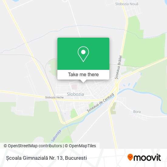 Școala Gimnazială Nr. 13 map