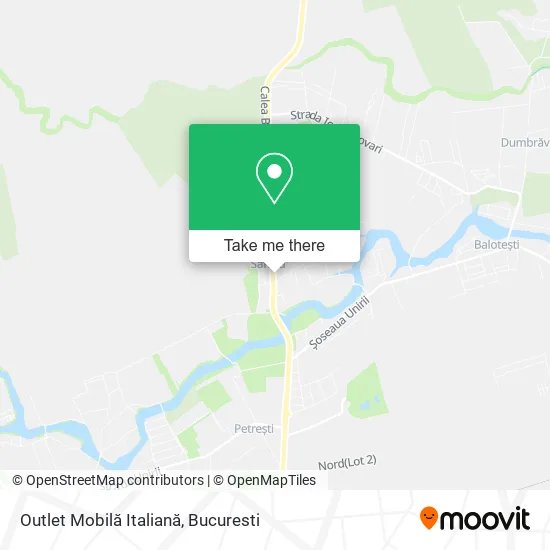 Outlet Mobilă Italiană map