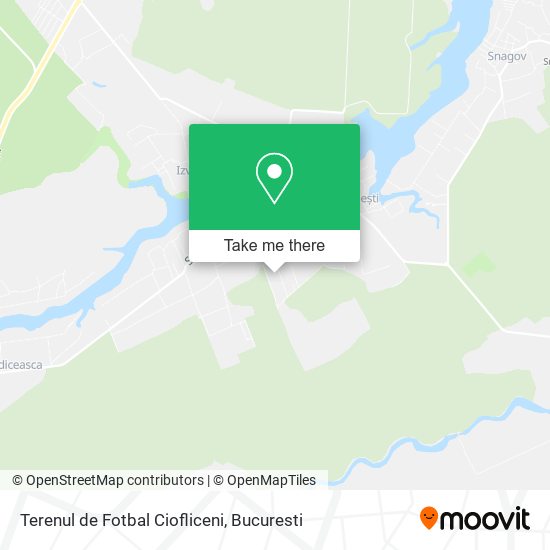 Terenul de Fotbal Ciofliceni map