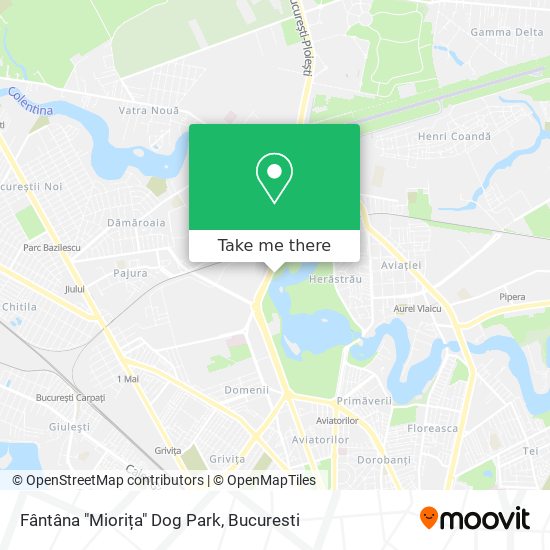 Fântâna "Miorița" Dog Park map