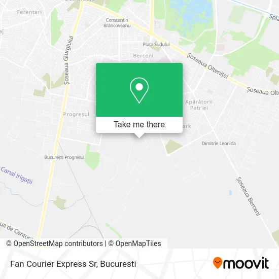 Fan Courier Express Sr map
