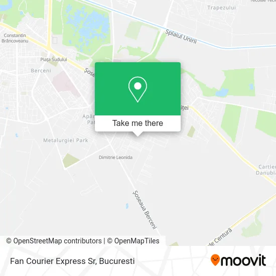 Fan Courier Express Sr map