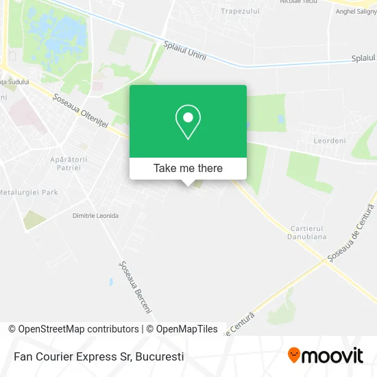 Fan Courier Express Sr map