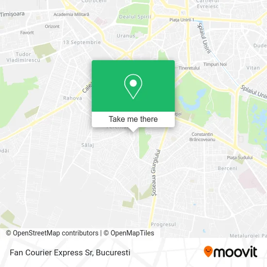 Fan Courier Express Sr map