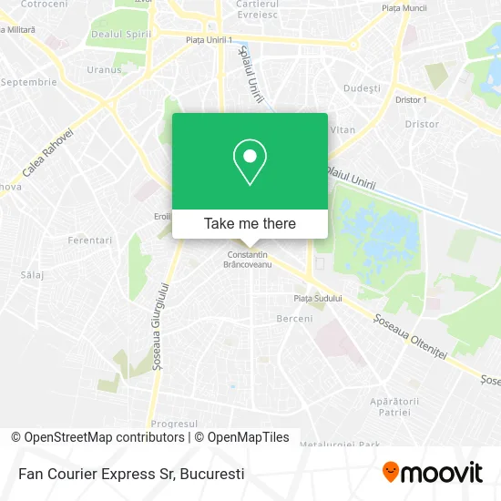Fan Courier Express Sr map