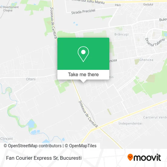 Fan Courier Express Sr map