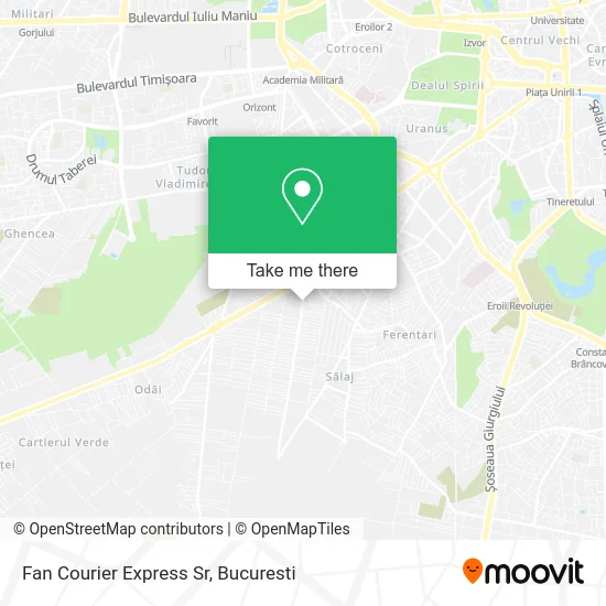 Fan Courier Express Sr map