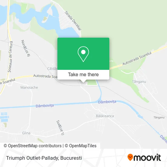 Triumph Outlet-Pallady map