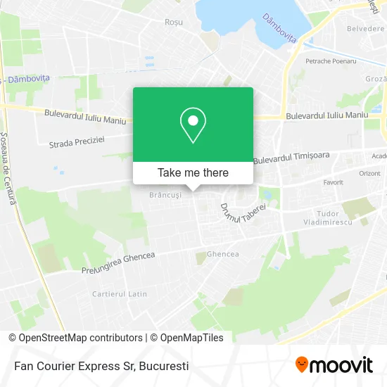 Fan Courier Express Sr map