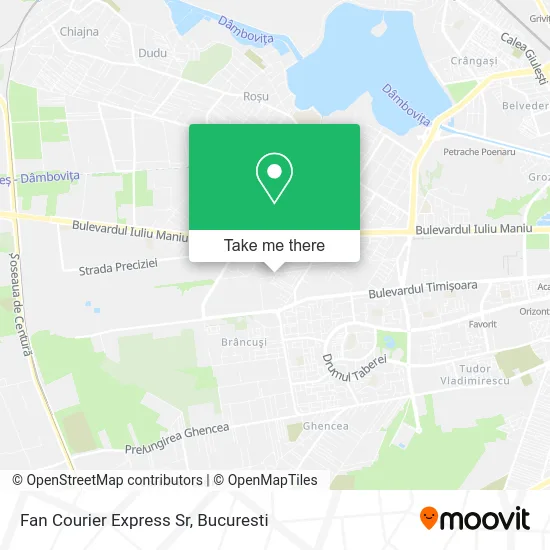 Fan Courier Express Sr map