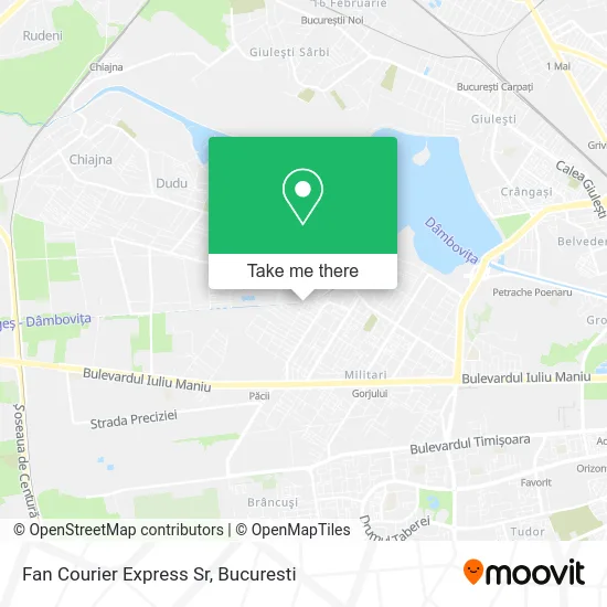 Fan Courier Express Sr map