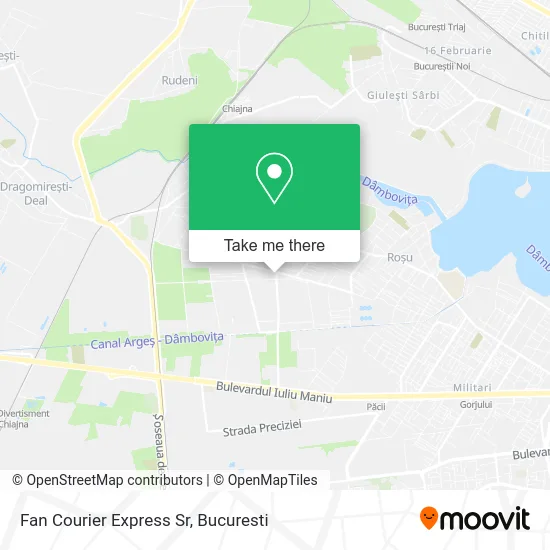 Fan Courier Express Sr map