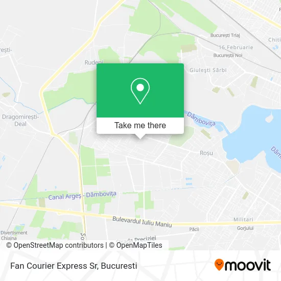 Fan Courier Express Sr map