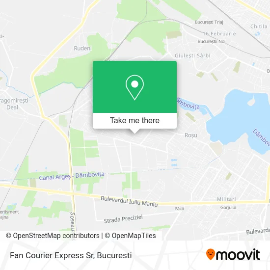 Fan Courier Express Sr map