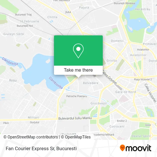 Fan Courier Express Sr map