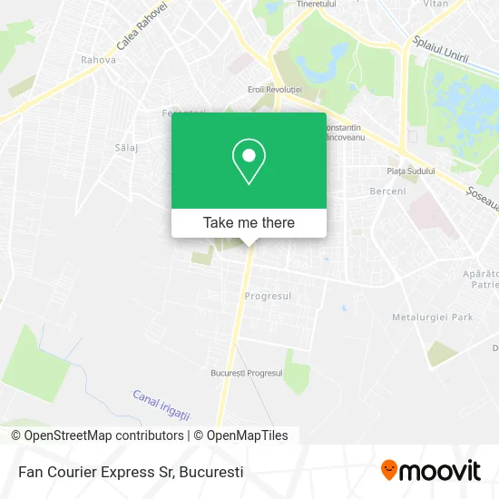 Fan Courier Express Sr map
