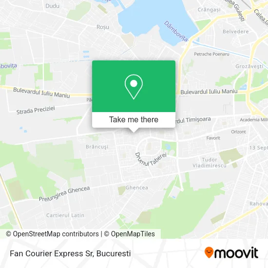 Fan Courier Express Sr map