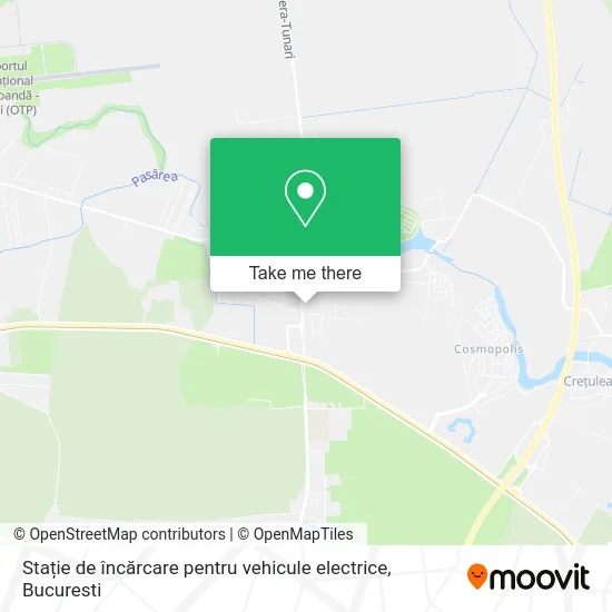 Stație de încărcare pentru vehicule electrice map