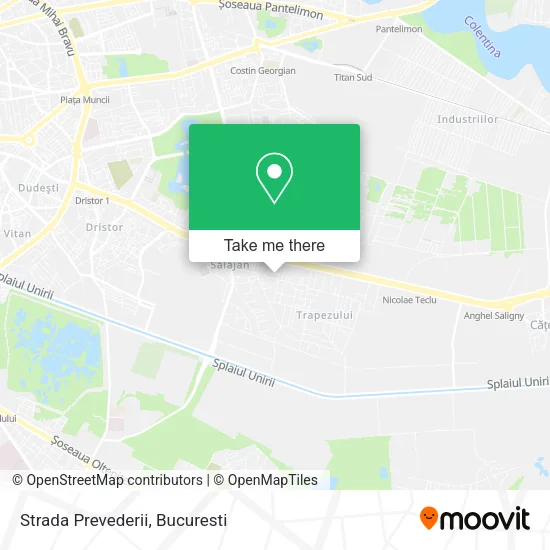 Strada Prevederii map